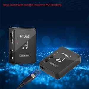 Planet Gates M-VAVE WP-10 2.4GHz Wireless Earphone Monitor Transmission System Rechargeable Transmitter & Receiver Stereo Mono Recording