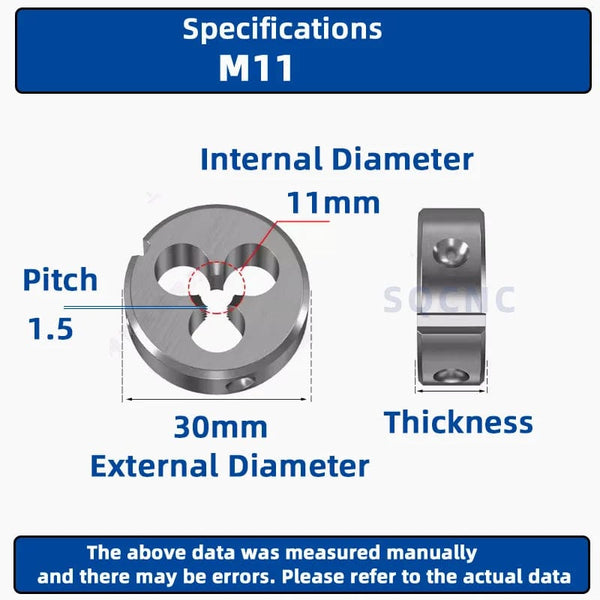 Planet Gates M12x0.5 / CHINA SIQICNC Right Hand Thread Die 1pcsM1 M2 M3 M4 M5 M6 M7 M8 M9 M10 M11 M12 M13 M14 M15 M16 Metal Thread Tool Metric Thread Die