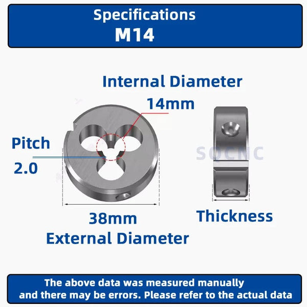 Planet Gates M12x0.5 / CHINA SIQICNC Right Hand Thread Die 1pcsM1 M2 M3 M4 M5 M6 M7 M8 M9 M10 M11 M12 M13 M14 M15 M16 Metal Thread Tool Metric Thread Die