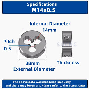 Planet Gates M12x0.5 / CHINA SIQICNC Right Hand Thread Die 1pcsM1 M2 M3 M4 M5 M6 M7 M8 M9 M10 M11 M12 M13 M14 M15 M16 Metal Thread Tool Metric Thread Die
