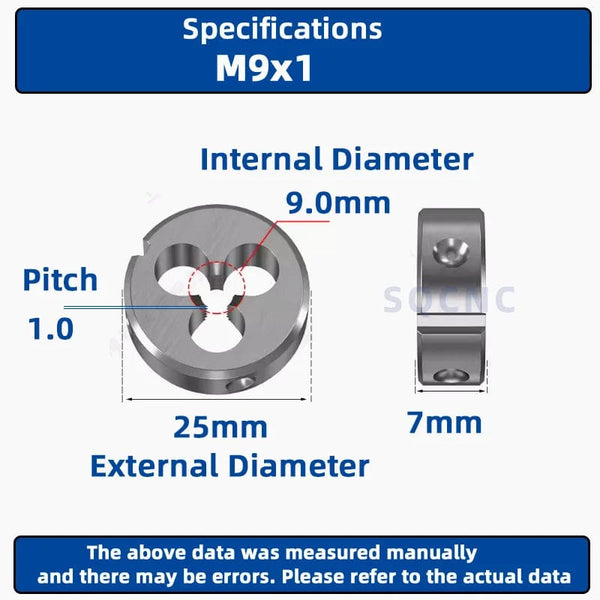 Planet Gates M12x0.5 / CHINA SIQICNC Right Hand Thread Die 1pcsM1 M2 M3 M4 M5 M6 M7 M8 M9 M10 M11 M12 M13 M14 M15 M16 Metal Thread Tool Metric Thread Die