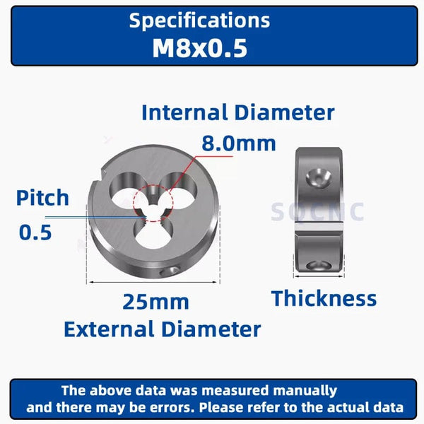 Planet Gates M12x0.5 / CHINA SIQICNC Right Hand Thread Die 1pcsM1 M2 M3 M4 M5 M6 M7 M8 M9 M10 M11 M12 M13 M14 M15 M16 Metal Thread Tool Metric Thread Die