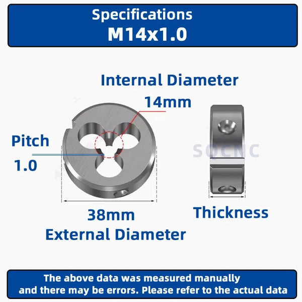 Planet Gates M12x0.5 / CHINA SIQICNC Right Hand Thread Die 1pcsM1 M2 M3 M4 M5 M6 M7 M8 M9 M10 M11 M12 M13 M14 M15 M16 Metal Thread Tool Metric Thread Die