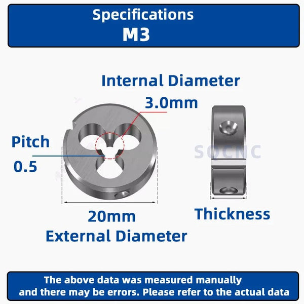Planet Gates M12x0.5 / CHINA SIQICNC Right Hand Thread Die 1pcsM1 M2 M3 M4 M5 M6 M7 M8 M9 M10 M11 M12 M13 M14 M15 M16 Metal Thread Tool Metric Thread Die