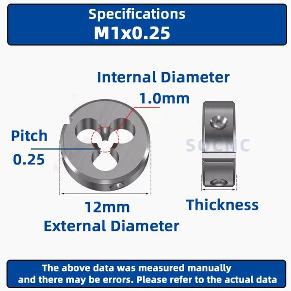 Planet Gates M12x0.5 / CHINA SIQICNC Right Hand Thread Die 1pcsM1 M2 M3 M4 M5 M6 M7 M8 M9 M10 M11 M12 M13 M14 M15 M16 Metal Thread Tool Metric Thread Die