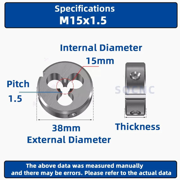 Planet Gates M12x0.5 / CHINA SIQICNC Right Hand Thread Die 1pcsM1 M2 M3 M4 M5 M6 M7 M8 M9 M10 M11 M12 M13 M14 M15 M16 Metal Thread Tool Metric Thread Die