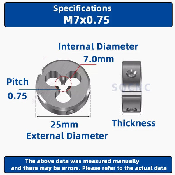 Planet Gates M12x0.5 / CHINA SIQICNC Right Hand Thread Die 1pcsM1 M2 M3 M4 M5 M6 M7 M8 M9 M10 M11 M12 M13 M14 M15 M16 Metal Thread Tool Metric Thread Die