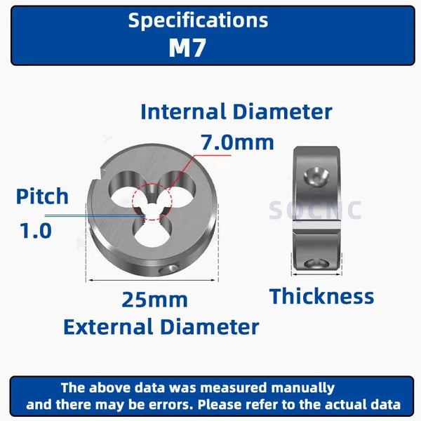 Planet Gates M12x0.5 / CHINA SIQICNC Right Hand Thread Die 1pcsM1 M2 M3 M4 M5 M6 M7 M8 M9 M10 M11 M12 M13 M14 M15 M16 Metal Thread Tool Metric Thread Die