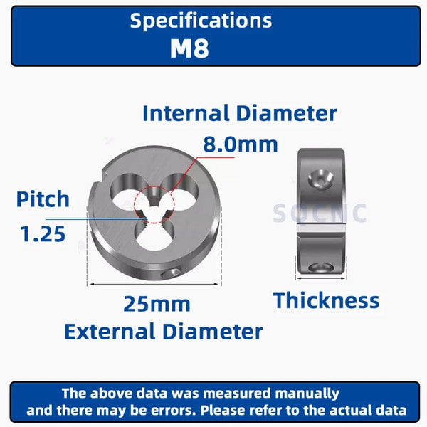 Planet Gates M12x0.5 / CHINA SIQICNC Right Hand Thread Die 1pcsM1 M2 M3 M4 M5 M6 M7 M8 M9 M10 M11 M12 M13 M14 M15 M16 Metal Thread Tool Metric Thread Die