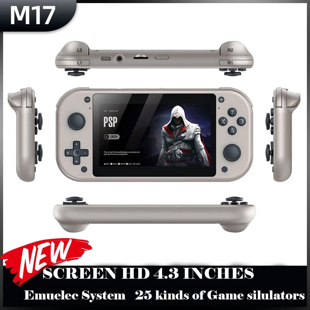 Planet Gates M17 Handheld Video Game Console 64G 128G Open Source Linux System 4.3inch Screen Portable Pocket Video Player Retro Gaming Conso