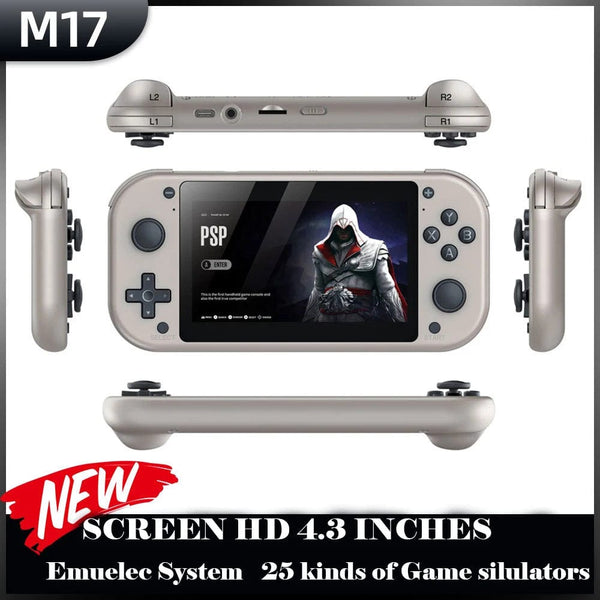 Planet Gates M17 Handheld Video Game Console 64G 128G Open Source Linux System 4.3inch Screen Portable Pocket Video Player Retro Gaming Conso