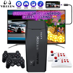Planet Gates M18-64 / Bundle 2 2024 Updated 4K Game Stick Retro Video Game Console For PS1/GBA/MD/Dendy 15+Emulator Support Screen Projection