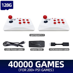 Planet Gates M18-64 / Bundle 2 2024 Updated 4K Game Stick Retro Video Game Console For PS1/GBA/MD/Dendy 15+Emulator Support Screen Projection