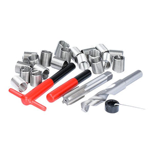 Planet Gates M2x0.4mm XCAN Thread Repair Tool 25pcs M3/M4/M5/M6/M7/M8/M10/M12/14 for Restoring Damaged Thread Spanner Wrench Twist Drill Bit Hand Tool