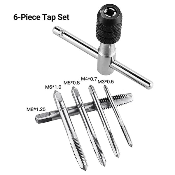 Planet Gates M3/M4/M5/M6/M8 Tap Set With Twist Drill Bits And Wrench T Type Machine Hand Screw Thread Taps Reamer hand drill screw Tool Drill