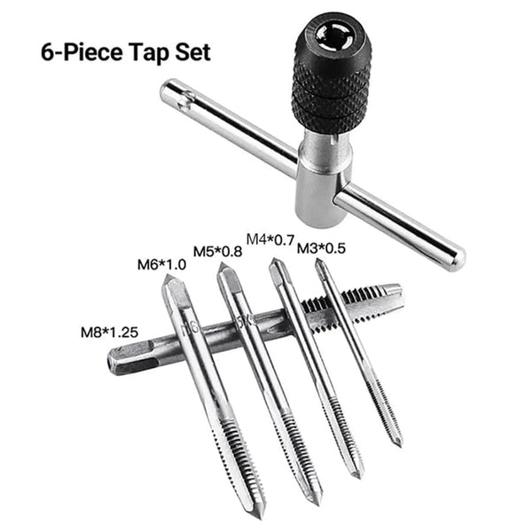 Planet Gates M3/M4/M5/M6/M8 Tap Set With Twist Drill Bits And Wrench T Type Machine Hand Screw Thread Taps Reamer hand drill screw Tool Drill