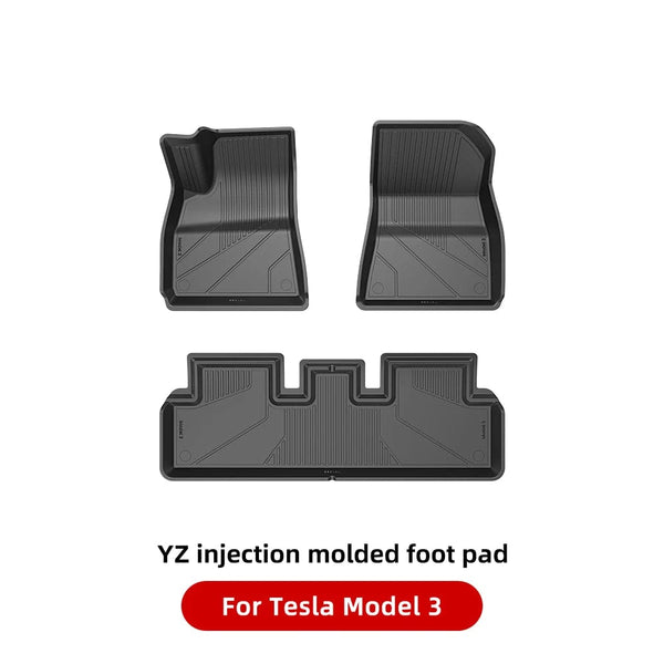Planet Gates M3 single layer / CHINA YZ For Tesla Floor Mats Model 3 Y 2021-2023 Car Four Seasons Waterproof Non-slip Floor Mat NEW  TPE Special Car Accessories