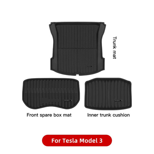 Planet Gates M3 Trunk mat / france YZ For Tesla Floor Mats Model 3 Y 2021-2023 Car Four Seasons Waterproof Non-slip Floor Mat NEW  TPE Special Car Accessories