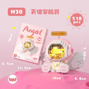 Planet Gates M30 Angel / No Box Cute Demon Twelve Constellations Astronaut Building Blocks Pisces Capricornus Model Sagittarius Mini Brick Libra Toys For Gift