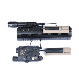 Planet Gates M300 M600 Flashlight PEQ Tactical Remote Switch Mounting Slot Scout Light Pressure Switch Pad Airsoft Accessories Fit 20mm Rail