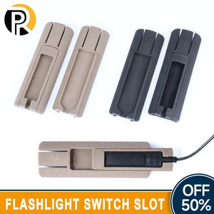 Planet Gates M300 M600 Flashlight PEQ Tactical Remote Switch Mounting Slot Scout Light Pressure Switch Pad Airsoft Accessories Fit 20mm Rail