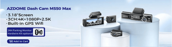 Planet Gates M300S Hardwire Kit / Saudi Arabia / Free 64GB TF Card AZDOME M300S 4K Dash Cam Front and Rear, 5.8G WiFi GPS Dash Camera for Cars, Free 64GB SD Card, Voice Control, WDR Night Vision