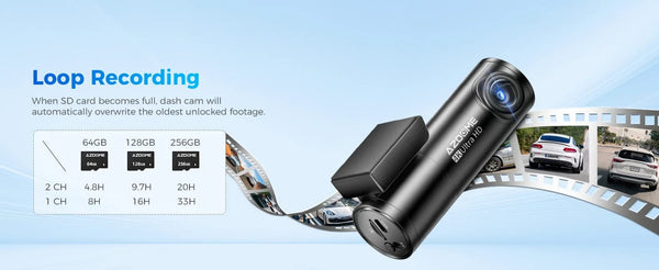 Planet Gates M300S Hardwire Kit / Saudi Arabia / Free 64GB TF Card AZDOME M300S 4K Dash Cam Front and Rear, 5.8G WiFi GPS Dash Camera for Cars, Free 64GB SD Card, Voice Control, WDR Night Vision