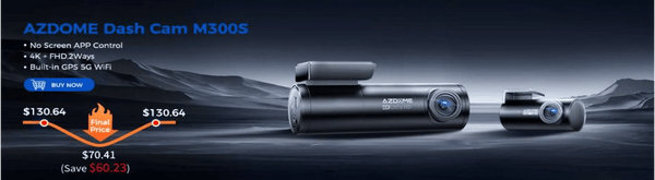 Planet Gates M330 / CHINA / NO TF Card AZDOME M330 Car DVR 1296P Dash Cam Smart Voice Control WiFi Free APP G-sensor Emergency Record Parking Monitor Loop Recording