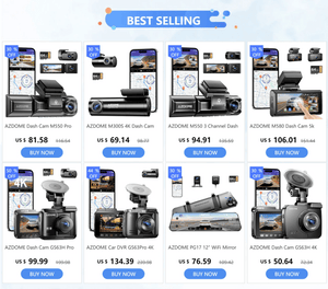 Planet Gates M330 / CHINA / NO TF Card AZDOME M330 Car DVR 1296P Dash Cam Smart Voice Control WiFi Free APP G-sensor Emergency Record Parking Monitor Loop Recording