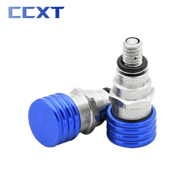 Planet Gates M4 Blue M4x0.7 CNC Motorcycle Fork Air Bleeder Valves For Husqvarna TC FC TE FE 85-501 2014-2019 For KTM SX SXF XC XCF XCW XCFW EXC EXCF