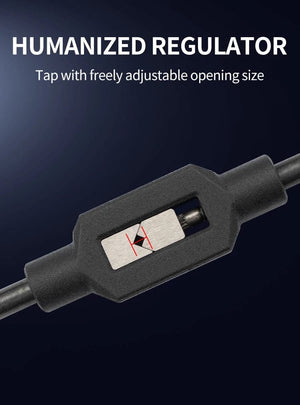 Planet Gates M4-M12 Adjustable Tap Wrench Handle for M1-M8~M9-M27 Metric Taps Superhard High Carbon Steel Tap Reamer Hand Threading Tools