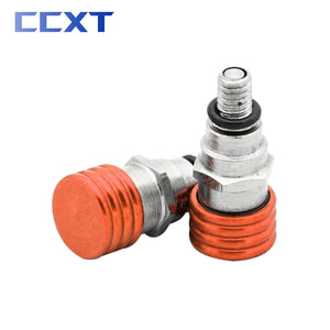 Planet Gates M4 Orange M4x0.7 CNC Motorcycle Fork Air Bleeder Valves For Husqvarna TC FC TE FE 85-501 2014-2019 For KTM SX SXF XC XCF XCW XCFW EXC EXCF