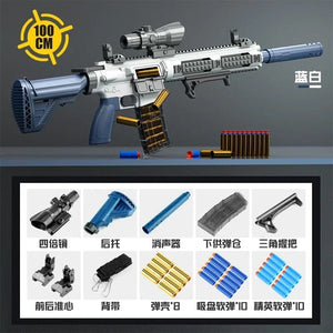 Planet Gates M416 Shell Ejection Soft Bullet Toy Gun EVA Sniper Rifle Manual Loading Eat Chicken Weapon Boys Toy Gun CS Fighting Game Gift