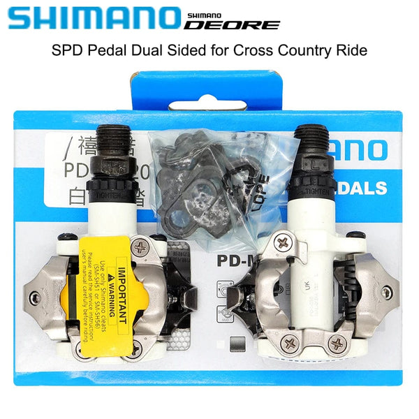 Planet Gates M520 White Shimano PD M520 Mountain Bike Pedal for Deore SLX XT MTB Bicycle Self-locking Lock Feet Bicycle Parts Bike Accessories