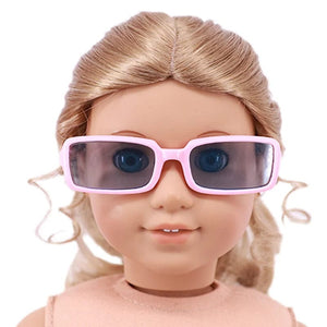 Planet Gates m85 Doll Clothes Glasses 10 Colors Doll Accessories Fit 18 Inch American Doll Gift&43Cm Born Doll Baby For Our Generation Girl's Toy