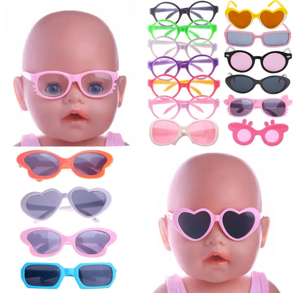 Planet Gates m85 Doll Clothes Glasses 10 Colors Doll Accessories Fit 18 Inch American Doll Gift&43Cm Born Doll Baby For Our Generation Girl's Toy
