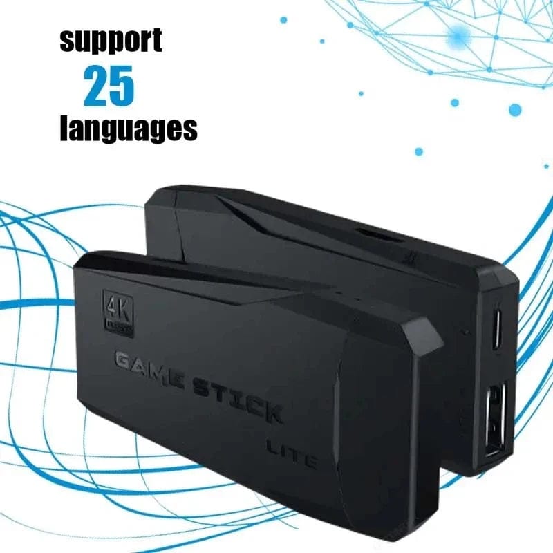 Planet Gates m864gb Video Game Console Built-in 20000 Games Wireless Controller TV Game Stick 4K HD Retro Mini Handheld Game Player