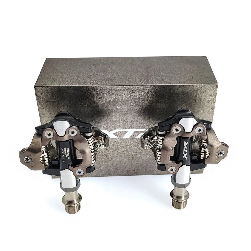 Planet Gates M9100 Shimano XTR PD-M9100 Pedal Mountain Bike Self-locking XT Pedal With SH51 Cleats for MTB Bicycle Cross-country Race Cycling Parts