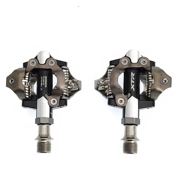 Planet Gates M9100 Shimano XTR PD-M9100 Pedal Mountain Bike Self-locking XT Pedal With SH51 Cleats for MTB Bicycle Cross-country Race Cycling Parts