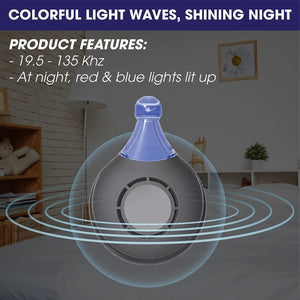 Planet Gates Magic Black Ultrasonic Flea & Tick Repeller For Pets - Mosquito Repellent - Bug Repellent - Insect Repellent - Ultrasonic Pest Repeller - Flea And Tick Prevention For Cats & Dogs - Dog Flea & Tick Control .