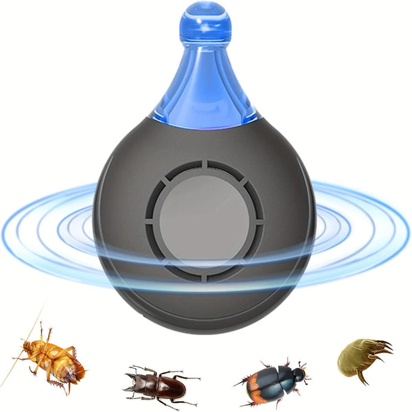 Planet Gates Magic Black Ultrasonic Flea & Tick Repeller For Pets - Mosquito Repellent - Bug Repellent - Insect Repellent - Ultrasonic Pest Repeller - Flea And Tick Prevention For Cats & Dogs - Dog Flea & Tick Control .