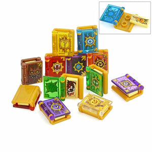 Planet Gates Magic Books-12pcs 12pcs /set Toy Magic Books Bricks MOC Figure Accessories DIY City friend Educational Kits Toys For Children Building Blocks Book