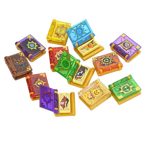 Planet Gates Magic Books-12pcs 12pcs /set Toy Magic Books Bricks MOC Figure Accessories DIY City friend Educational Kits Toys For Children Building Blocks Book