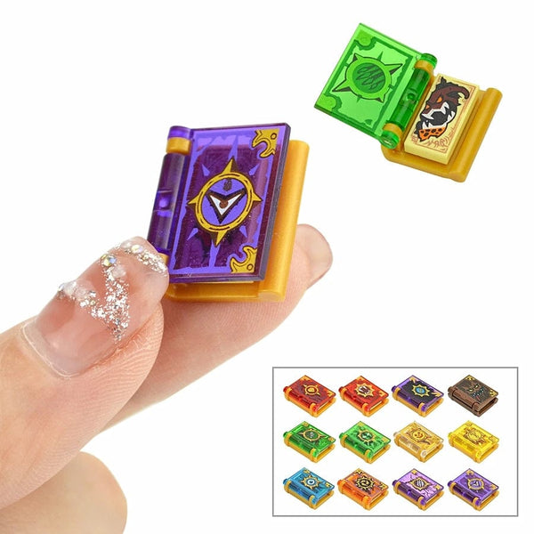 Planet Gates Magic Books-12pcs 12pcs /set Toy Magic Books Bricks MOC Figure Accessories DIY City friend Educational Kits Toys For Children Building Blocks Book