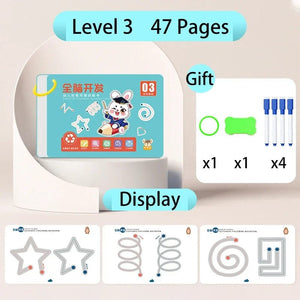 Planet Gates Magic Montessori Drawing Magical Tracing Workbook Reusable Practice Copybook Control Training Book Children Education Stationery