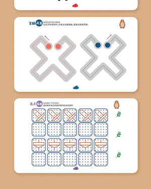 Planet Gates Magic Montessori Drawing Magical Tracing Workbook Reusable Practice Copybook Control Training Book Children Education Stationery