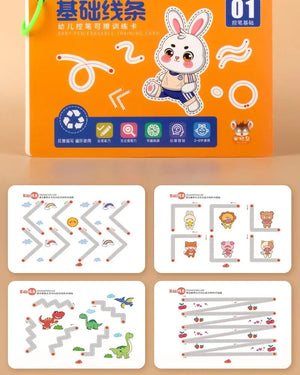 Planet Gates Magic Montessori Drawing Magical Tracing Workbook Reusable Practice Copybook Control Training Book Children Education Stationery