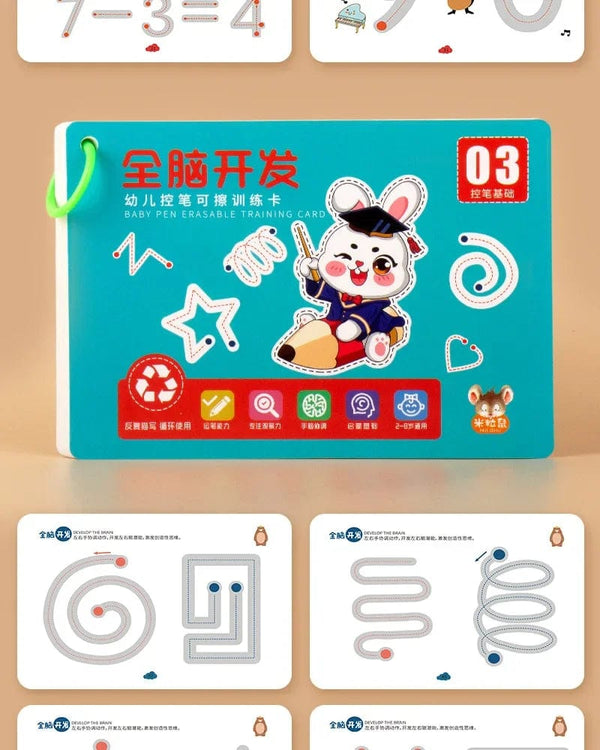 Planet Gates Magic Montessori Drawing Magical Tracing Workbook Reusable Practice Copybook Control Training Book Children Education Stationery