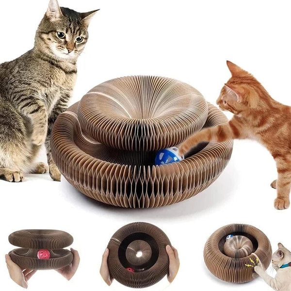 Planet Gates Magic Organ Cat Toy Cats Scratcher Scratch Board Round Corrugated Scratching Post Toys for Cats Grinding Claw Cat Accessories