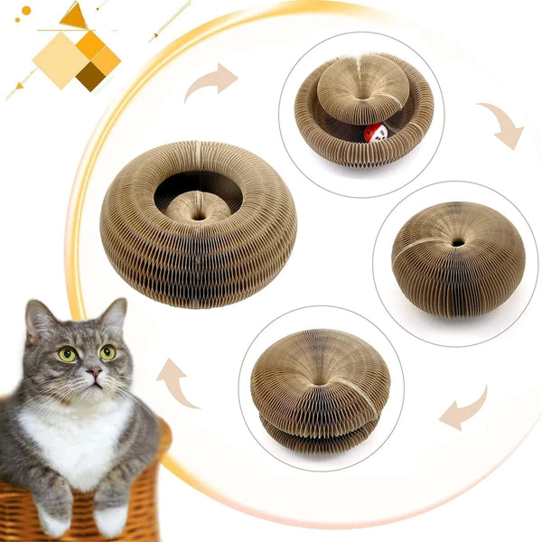 Planet Gates Magic Organ Cat Toy Cats Scratcher Scratch Board Round Corrugated Scratching Post Toys for Cats Grinding Claw Cat Accessories